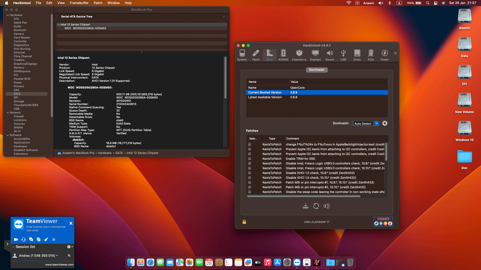 Acer Nitro 5 AN515 55 517N 3rd [CometLake   Intel UHD 630 + I2C]   OpenCore 8